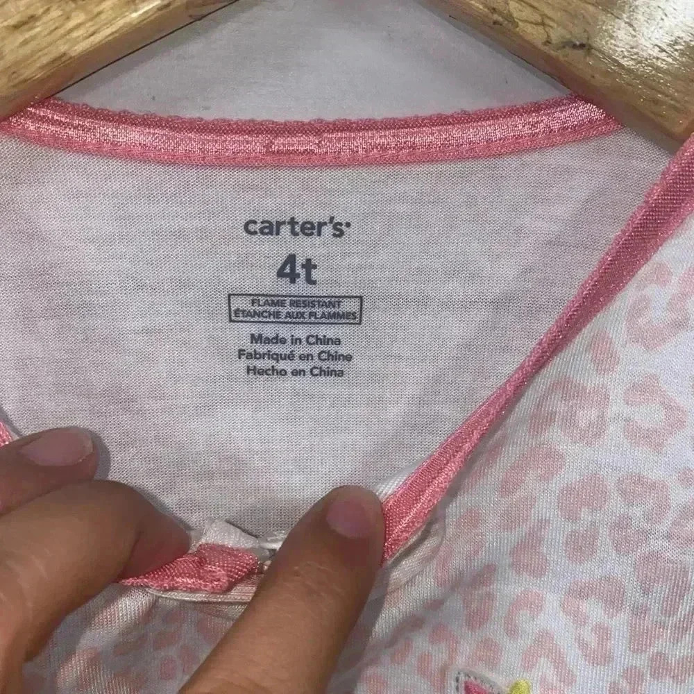 Carter’s Girls Kitty Sleepwear Size 4T - Picture 4 of 5